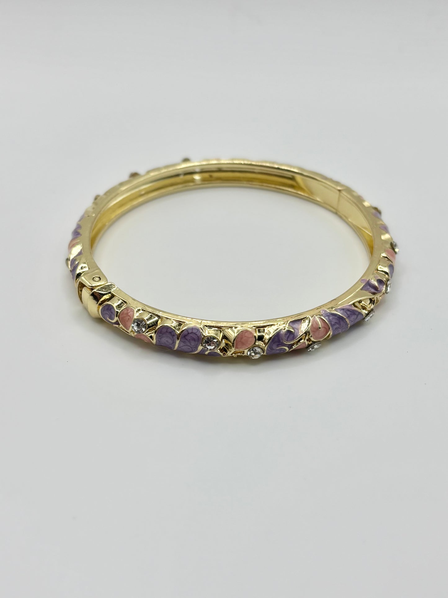 Bracelet jonc – Douceur pastel violet