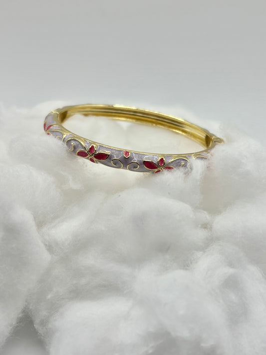 Bracelet jonc – White Garden