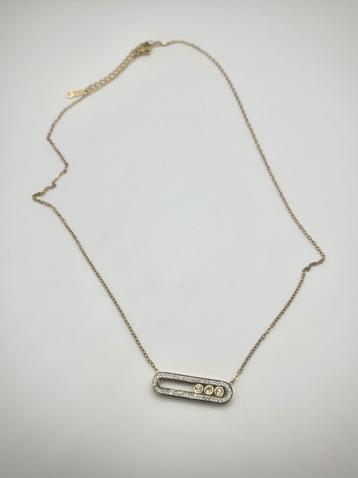Collier Élégance Cristal Doré