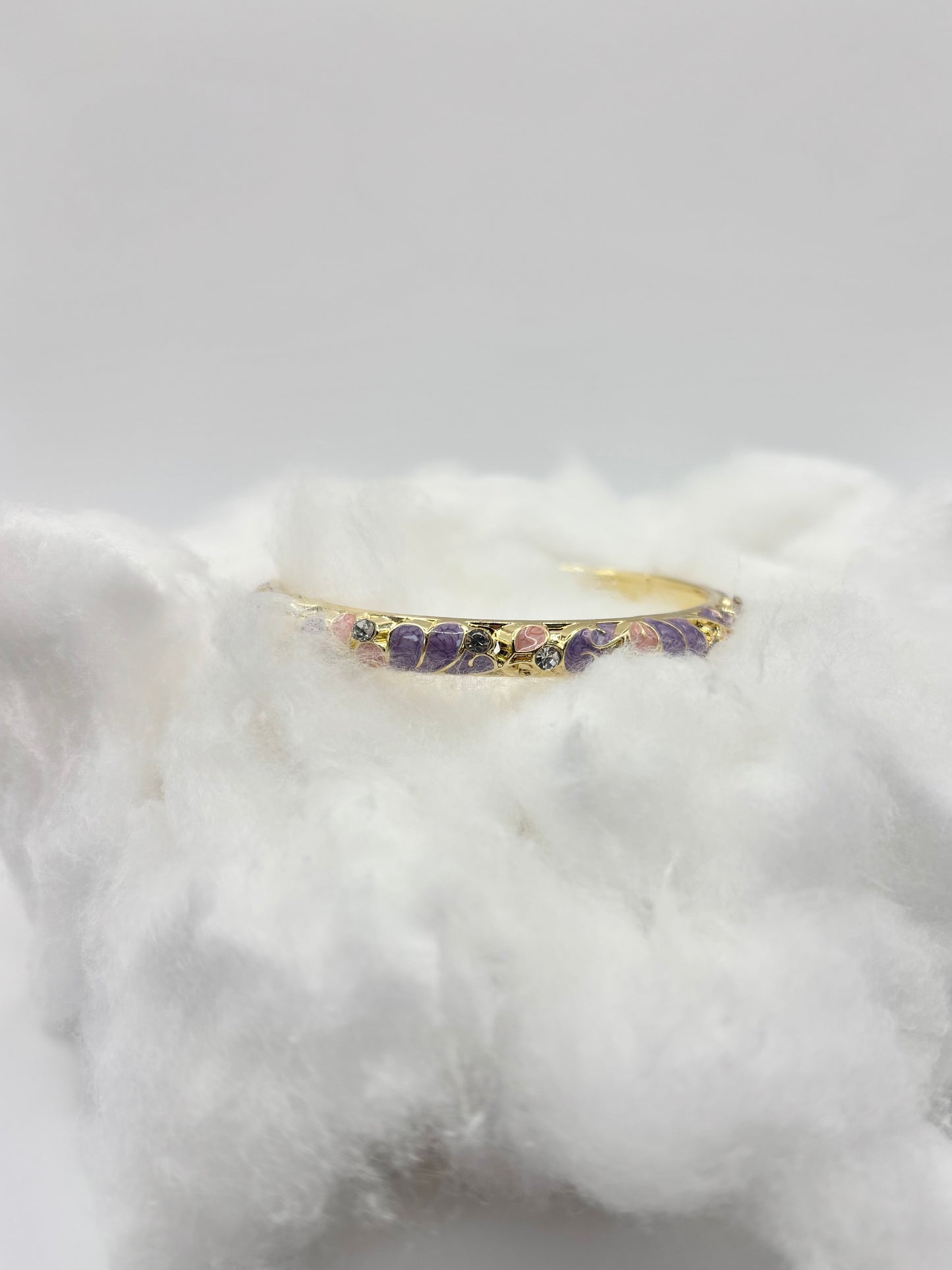 Bracelet jonc – Douceur pastel violet