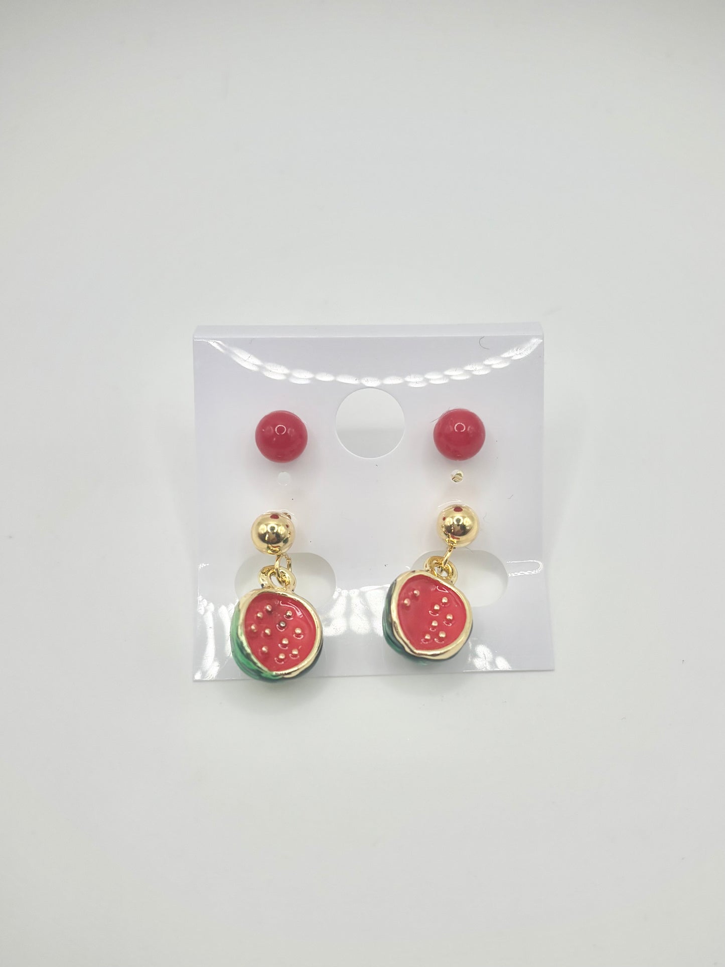 Boucles d’Oreilles Pastèque Fantaisie
