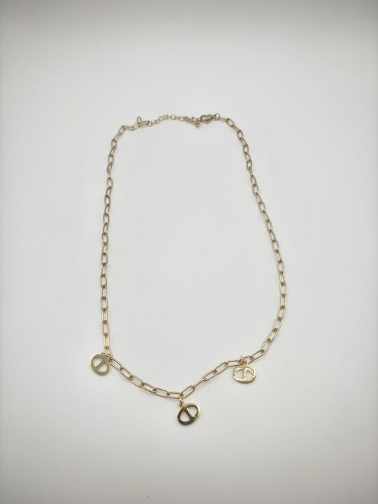 Collier Maillons Charms Dorés