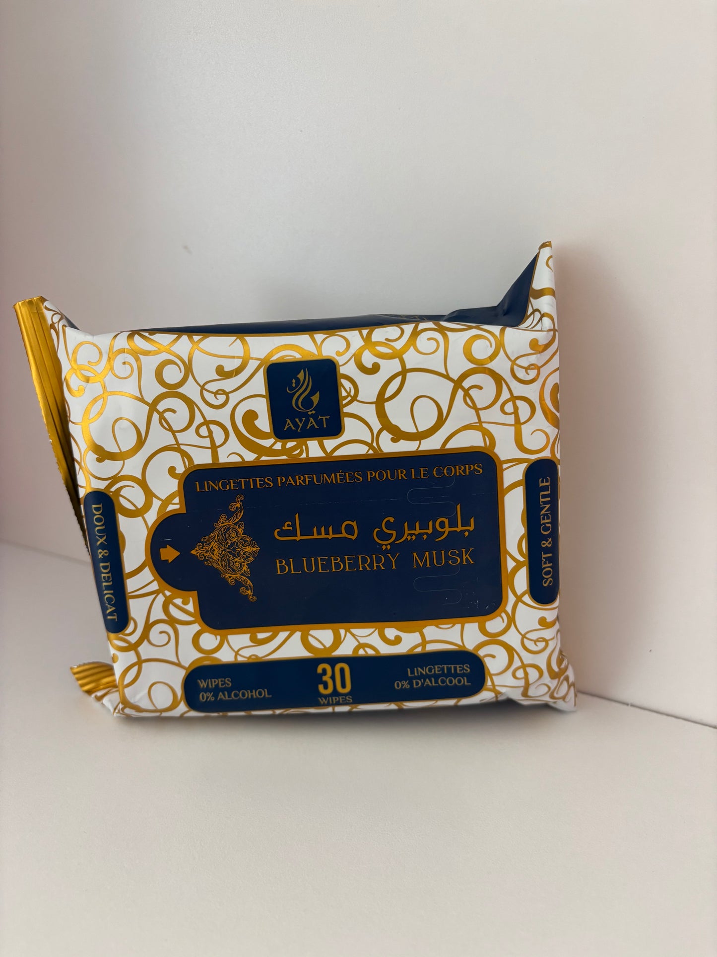 lingettes parfumées Ayat – Blueberry Musk (30 lingettes)